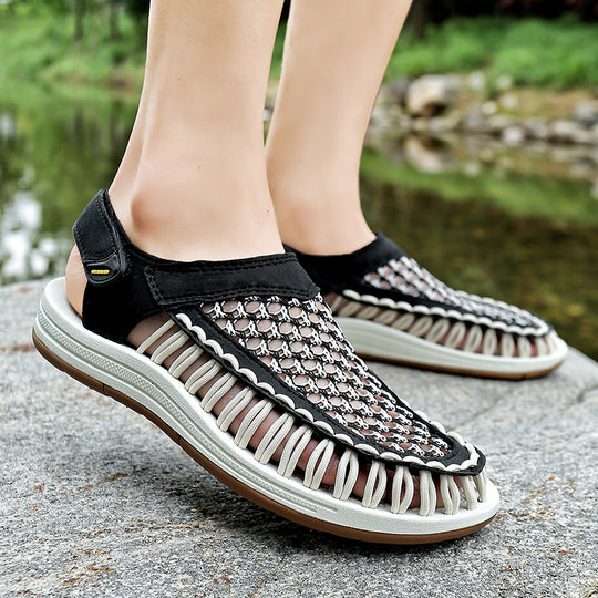 Damen Atmungsaktive Wassersandalen mit Sicherheitsverschluss und flexibler Sohle EB