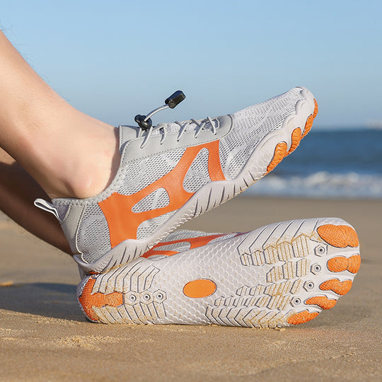 Damen Leichte und atmungsaktive Freizeitschuhe mit elastischem Schnürsystem EB
