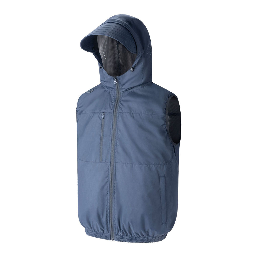Herren nan technische Outdoorweste mit Kapuze und Visor R&B