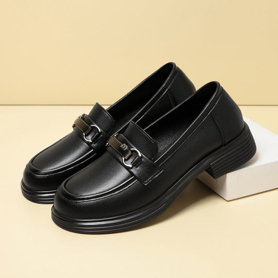 Damen Elegante Loafers mit modischem Schnallen-Detail EB
