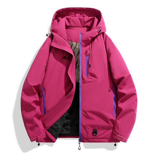 Herren technischer Kapuzenparka mit winddichter Membran, isolierter Innenlage und Multifunktions-Taschen EB