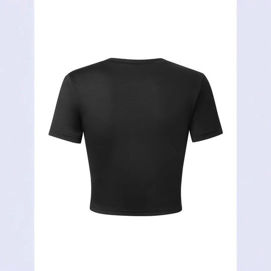 Damen Crop-T-Shirt mit motivierendem Schriftzug EB