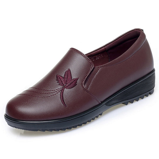 Damen Elegante Slip-On Schuhe mit floralem Design und rutschfester Sohle EB