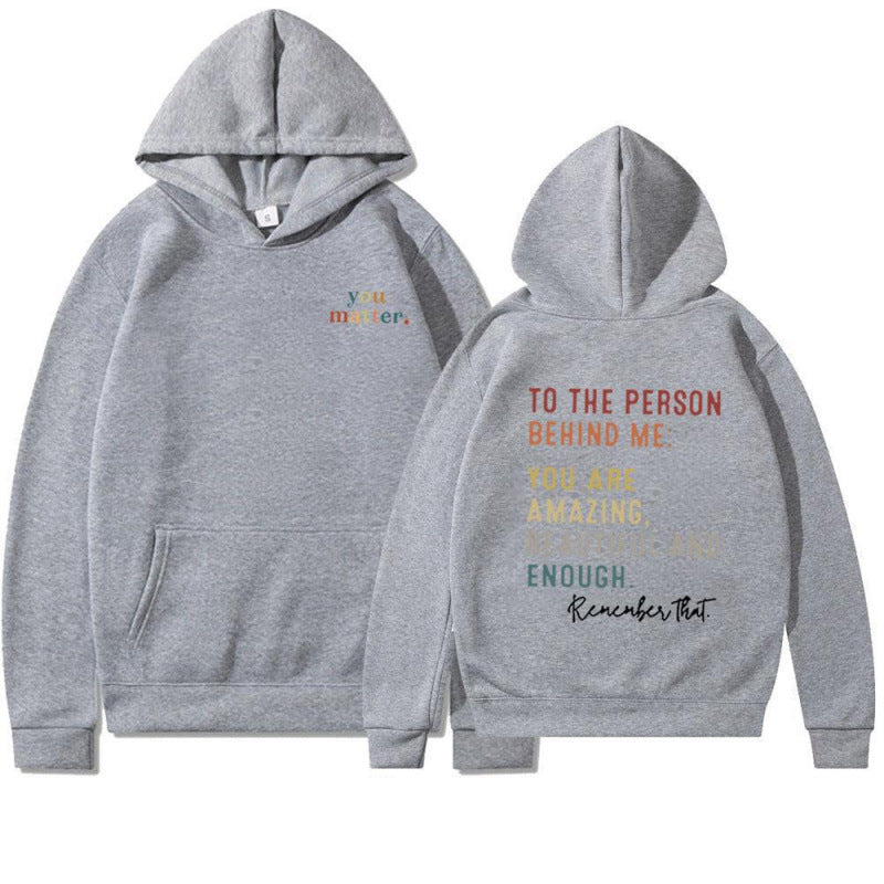 Damen Kapuzenpullover mit motivierendem Schriftzug EB
