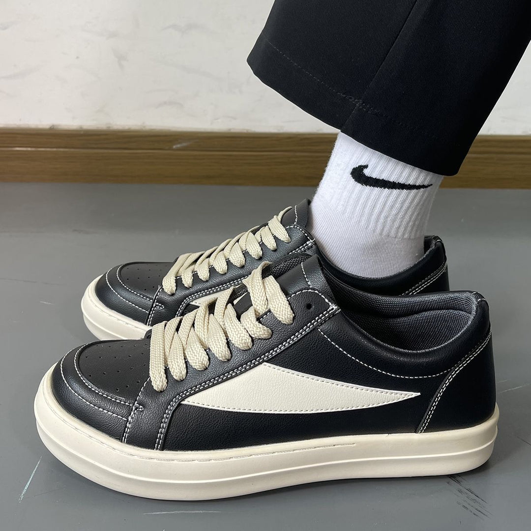 Damen Sportliche Sneakers aus hochwertigem Leder mit klassischem Design EB