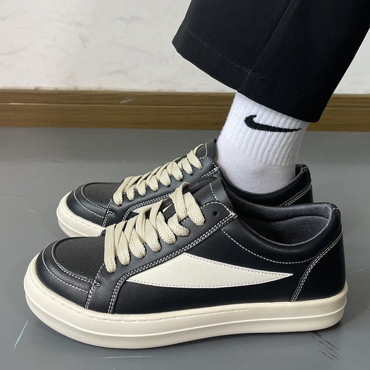 Damen Sportliche Sneakers aus hochwertigem Leder mit klassischem Design EB