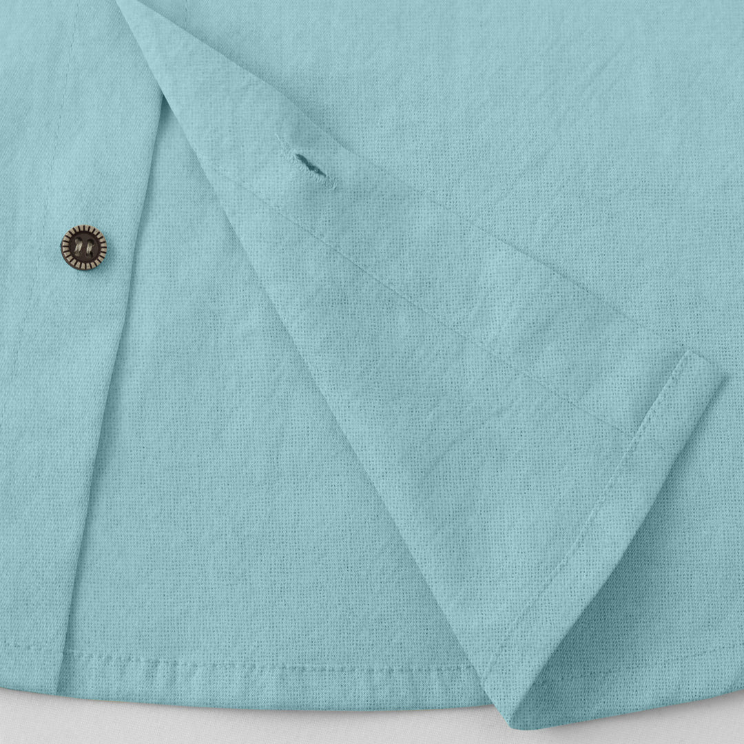 Herren lässiges Hemd mit Kapuze und Knopfdetails EB