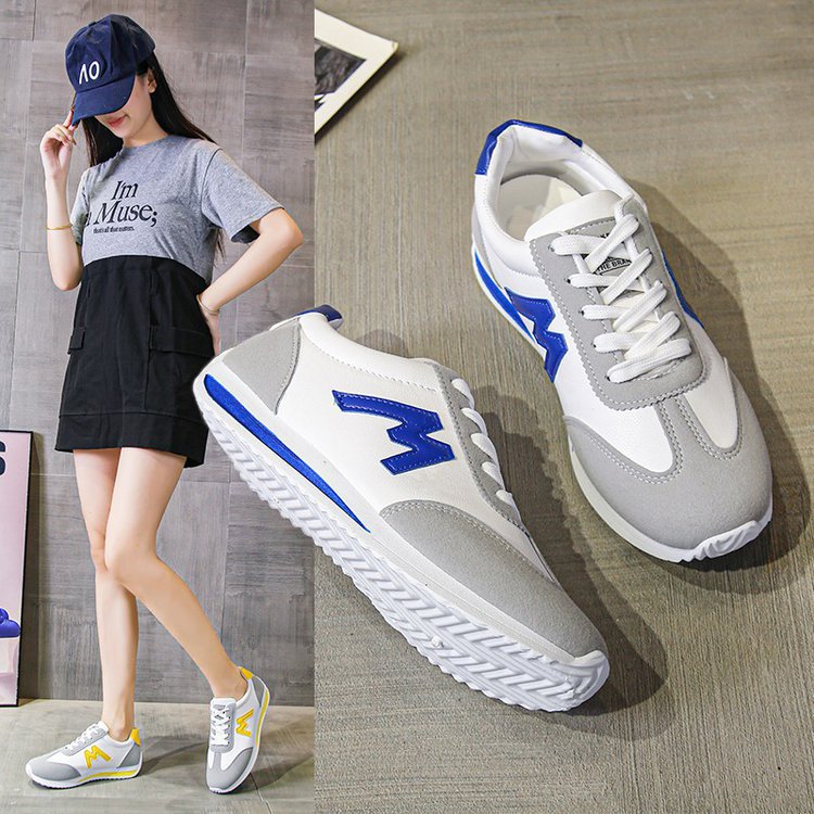 Damen Sportliche Sneakers mit gepolsterter Sohle und modischen Farbkontrasten EB
