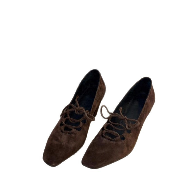 Damen modische Schnürschuhe mit offenem Design EB