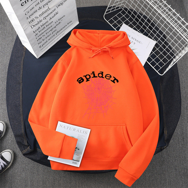 Damen Kapuzensweater mit kreativem Spinnenmotiv EB