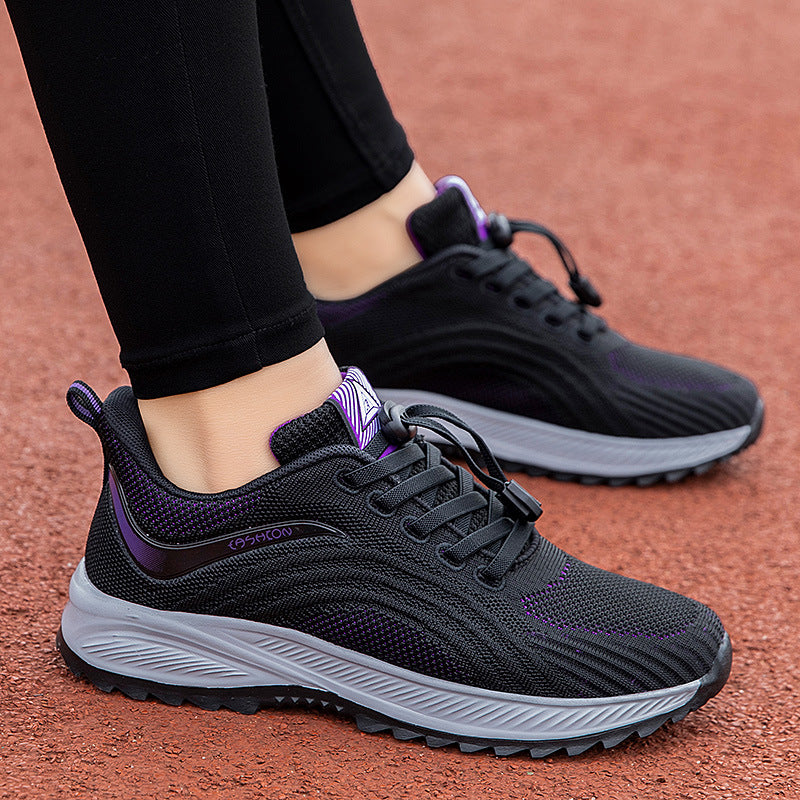 Damen Sportliche Laufschuhe mit innovativer Strickoberfläche und dämpfender Sohle EB
