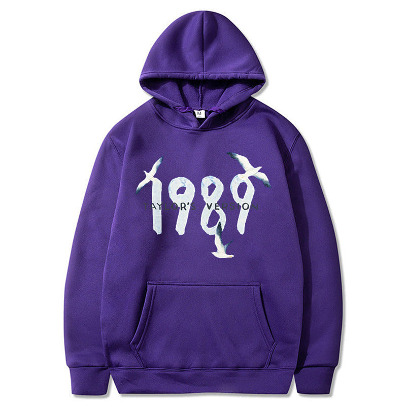Damen Kapuzenpullover mit kreativem Vogelmotiv und hochwertiger Baumwolle EB