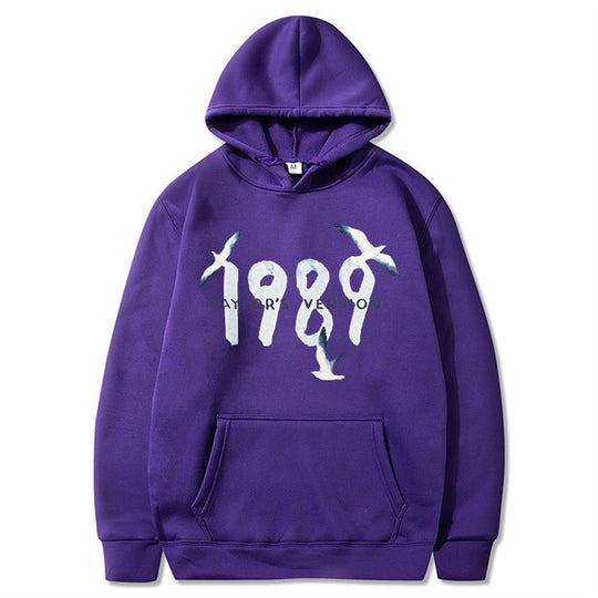 Damen Kapuzenpullover mit kreativem Vogelmotiv und hochwertiger Baumwolle EB