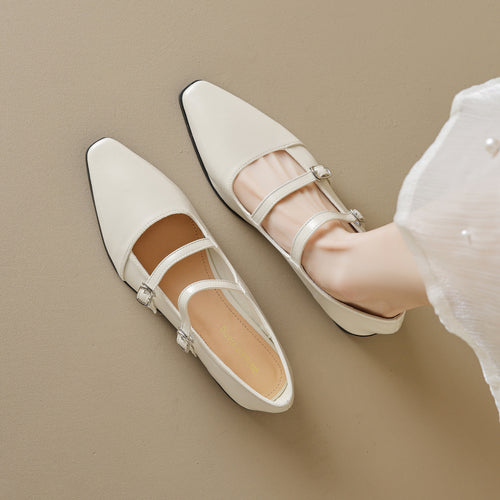 Damen elegante Slingback-Ballerinas mit modischen Riemchen und komfortabler Innensohle EB