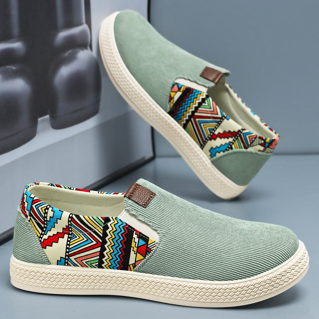 Damen Modische Slip-On Freizeitschuhe mit elastischem Design EB