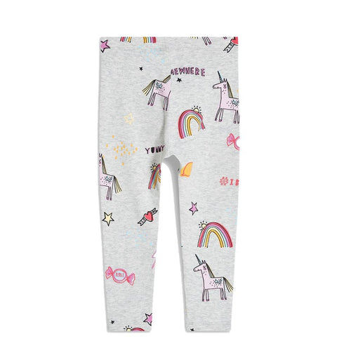 Mädchen Leggings mit zauberhaften Regenbogen- und Einhorn-Motiven EB