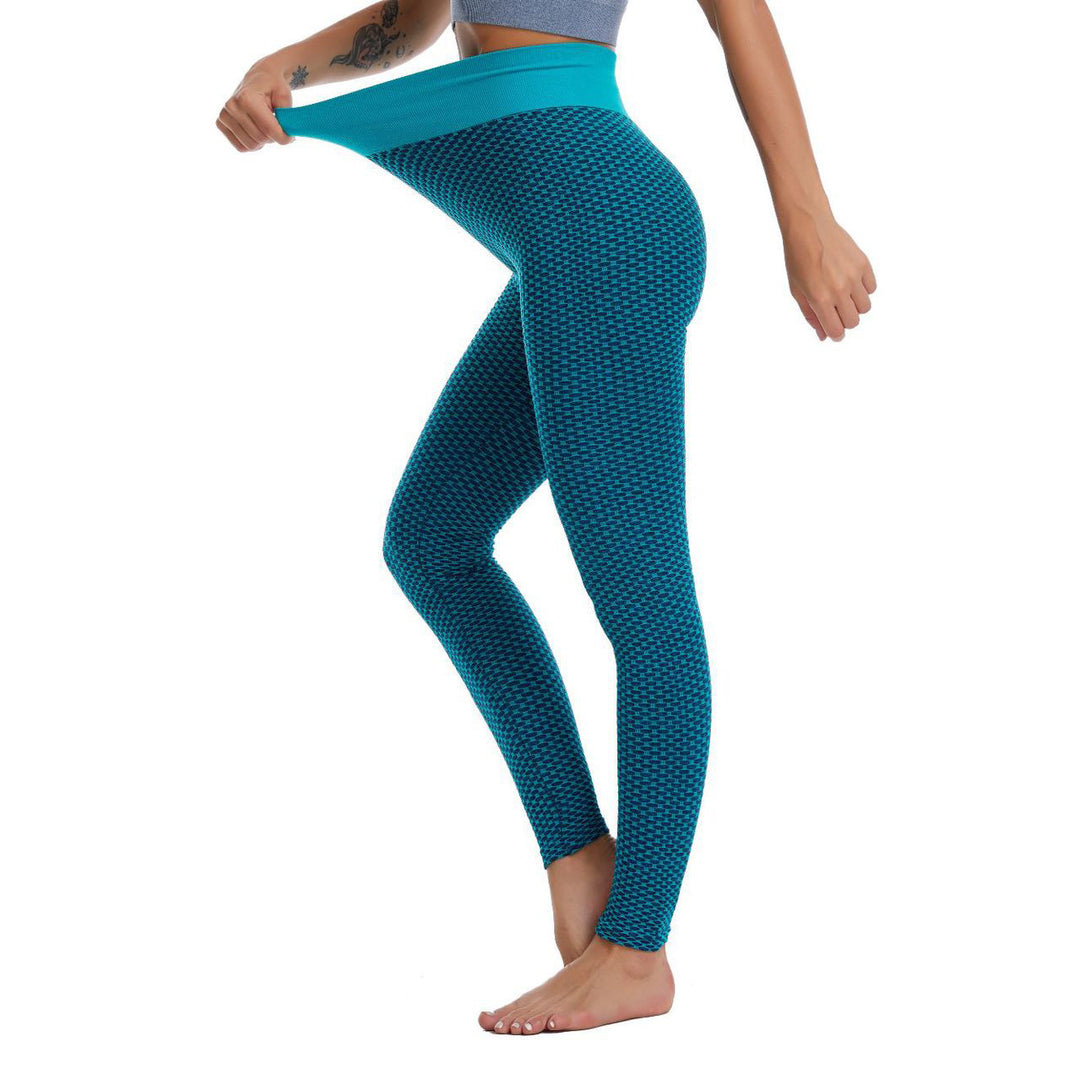 Damen Hochwertige Sport-Leggings mit elastischem Bund und modernem Muster EB