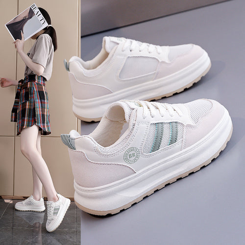 Damen Sportliche Sneakers mit atmungsaktiver Mesh-Oberfläche und stabilisierender Sohle EB
