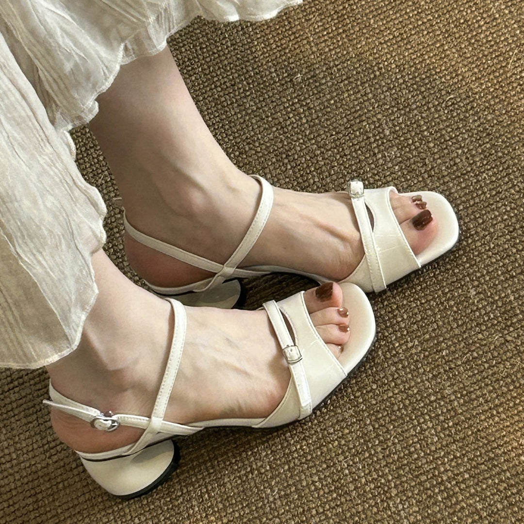 Damen Slingback Sandalen mit verstellbaren Riemchen und komfortablem Fußbett EB