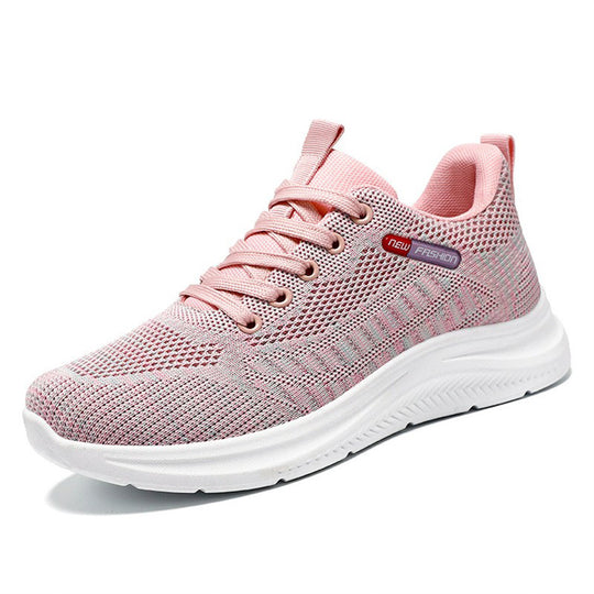 Damen Leichte Fitness Sneakers mit atmungsaktivem Mesh-Obermaterial EB