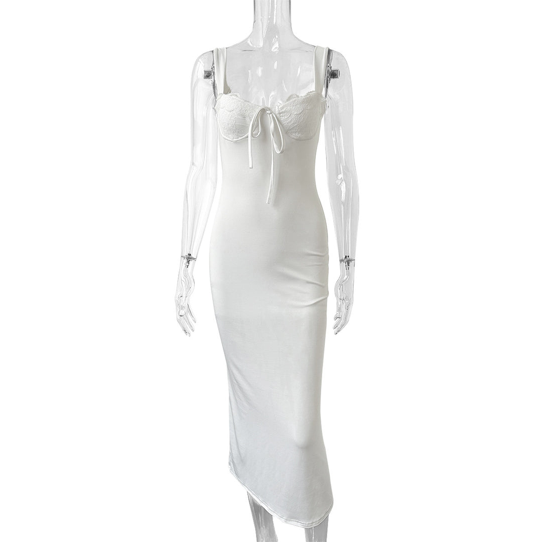 Damen Elegantes und figurschmeichelndes Maxikleid EB