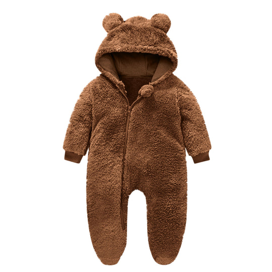 Kleinkind Fleece Overall mit Bärenohren EB