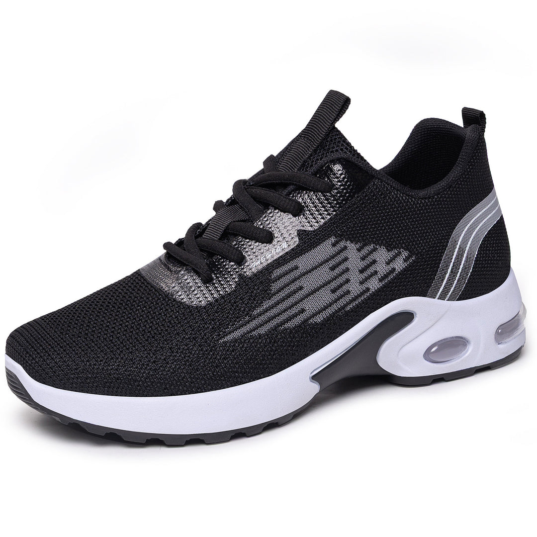 Herren nan leichter Strick-Performance-Sneaker mit sichtbarer Luftkammer-Dämpfung und flexibler Laufsohle EB