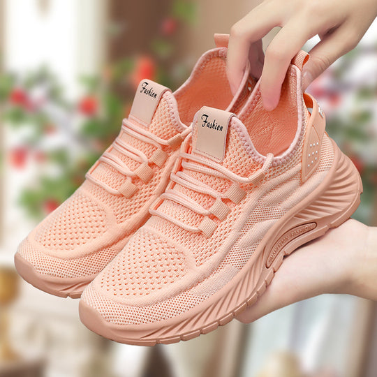 Damen Atmungsaktive Freizeit-Sneakers mit dämpfender Sohle EB