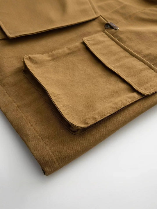 Damen oversized Trenchjacke mit klassischem Stehkragen und praktischen Taschen EB