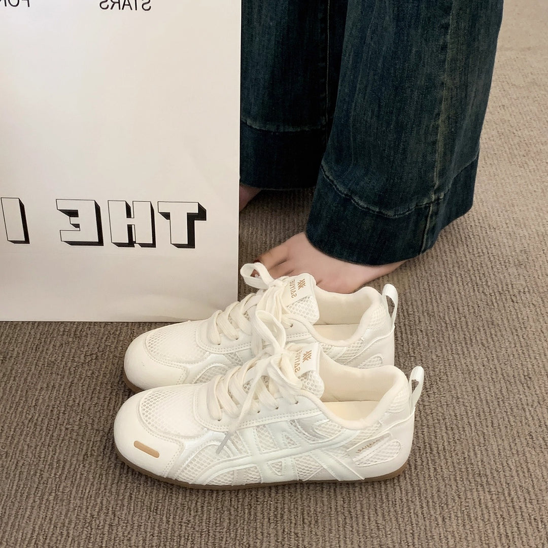 Damen Sportliche Sneakers mit atmungsaktiver Mesh-Oberfläche und stoßdämpfender Sohle EB