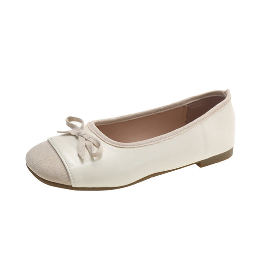 Damen Ballerina-Schuhe mit verstellbarem Schleifen-Detail EB