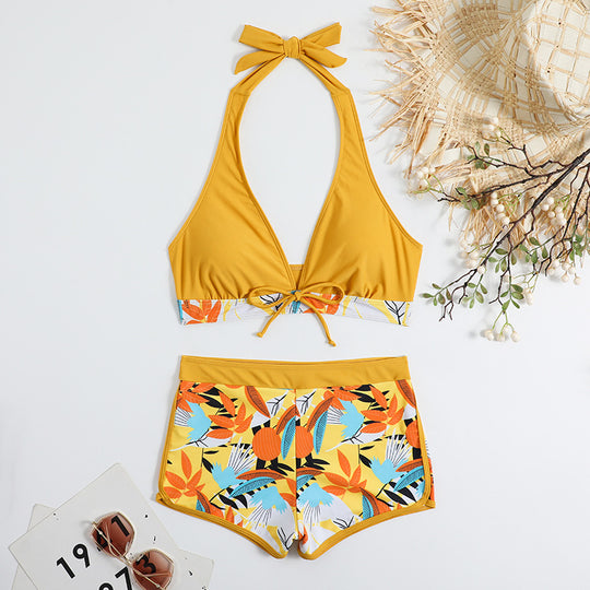 Damen Sportliches Bikiniset mit floralem Design EB