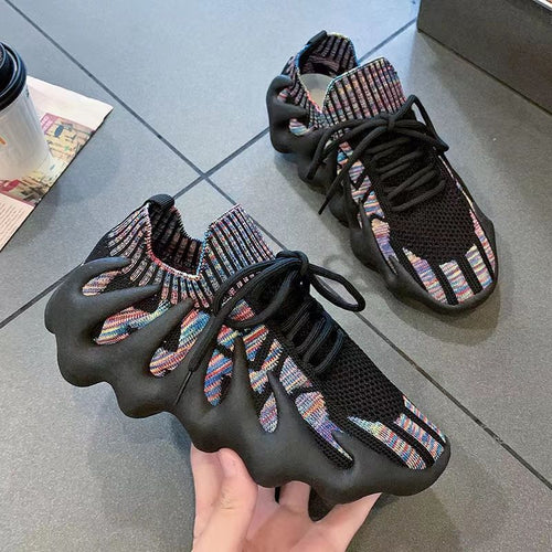 Damen Modische Sneaker mit innovativem Stretch-Obermaterial und rutschfester Sohle EB