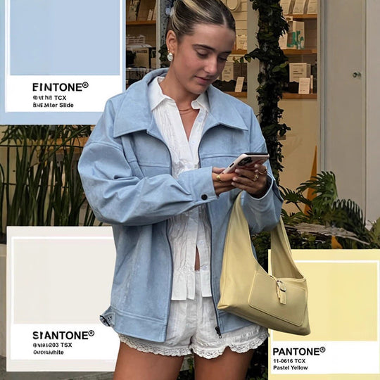 Damen lässige Kunstlederjacke mit modernem Schnitt und praktischen Taschen EB