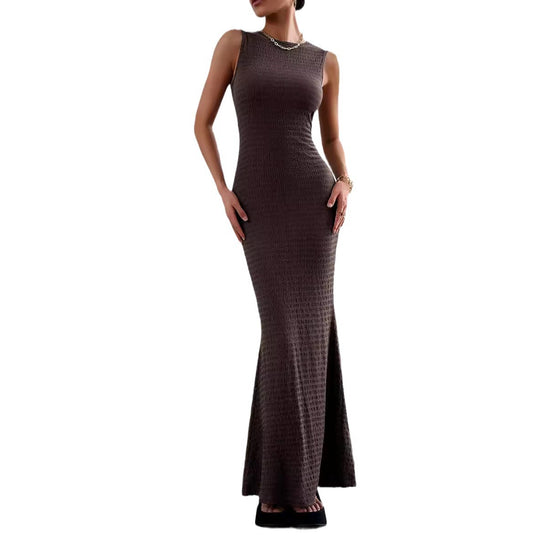 Damen Figurnahes Maxikleid mit seitlichem Schlitz EB