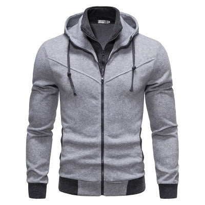 Herren sportliche Kapuzenjacke mit modernem Schnitt und praktischen Reißverschlusstaschen EB
