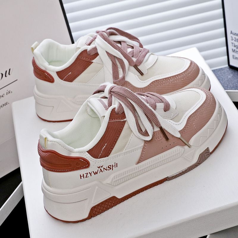 Damen modische Sneaker mit atmungsaktivem Obermaterial und gepolsterter Sohle EB