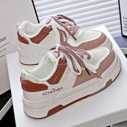 Damen modische Sneaker mit atmungsaktivem Obermaterial und gepolsterter Sohle EB