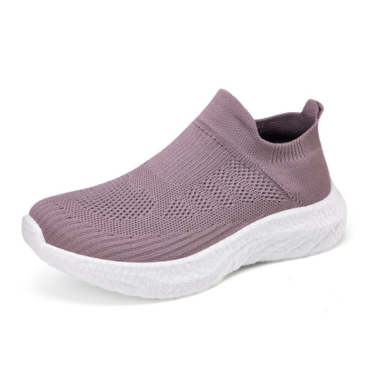 Damen Atmungsaktive Stricksneaker mit rutschfester Sohle EB