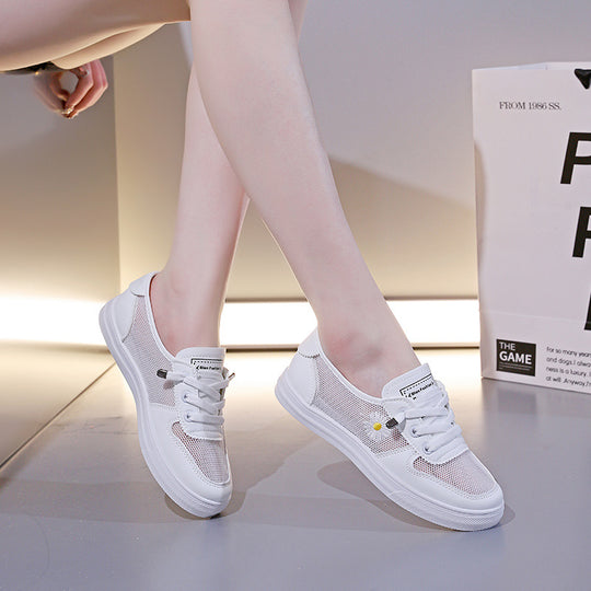 Damen Luftige Mesh-Sneaker mit elastischem Schnürsystem EB