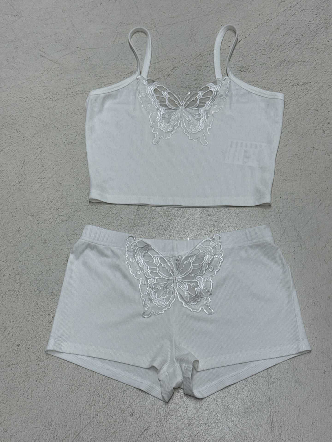 Damen Spitzenwäsche-Set mit Schmetterlingsmuster EB