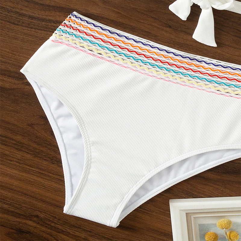 Damen Hochtaillierter Bikini mit innovativem Wickeldesign EB