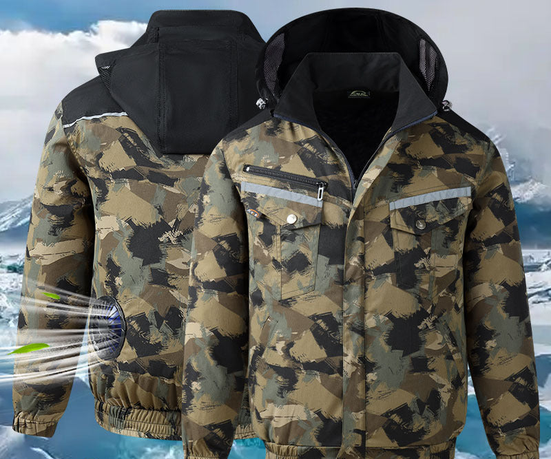 Herren multifunktionale Sicherheitsjacke mit abnehmbarer Kapuze R&B