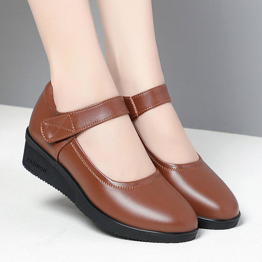 Damen bequemes Mary Jane Schuhwerk mit elegantem Riemen und flexiblem Absatz EB