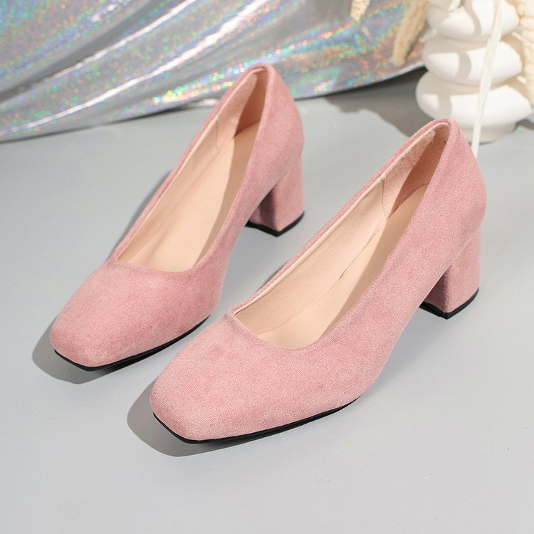 Damen Elegante Blockabsatz-Pumps EB