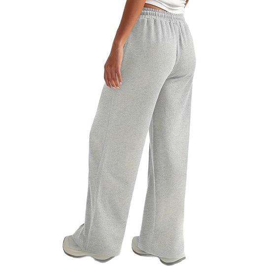 Damen lockere Sweatpants mit seitlichen Taschen und elastischem Bund EB