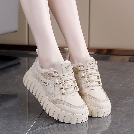 Damen modische Sneakers mit trendigem Plateau und hochwertigem Obermaterial EB