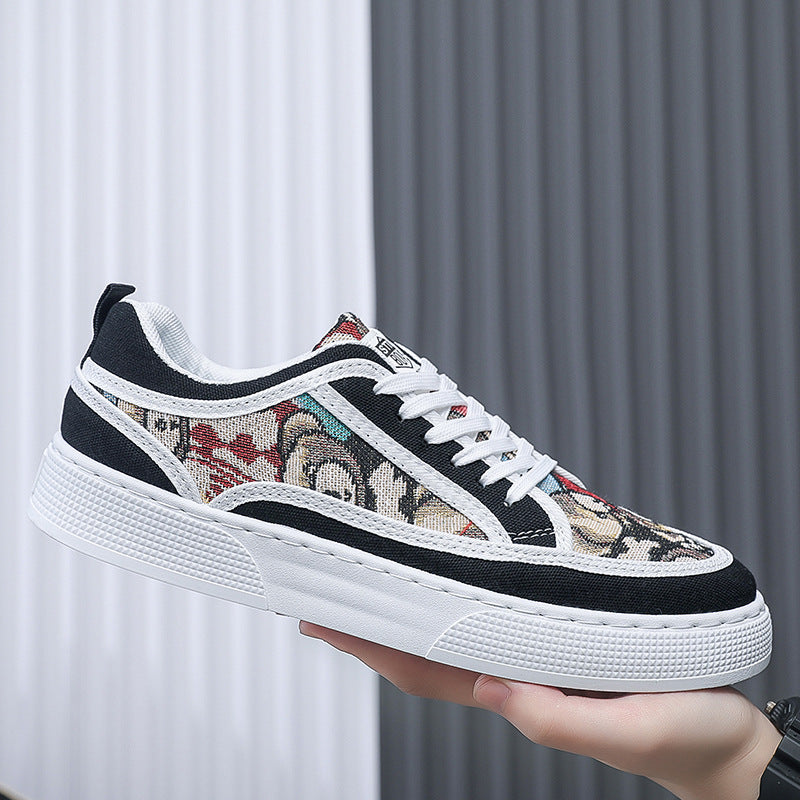 Damen Sneakers mit grafischem Muster und bequemer Sohle EB