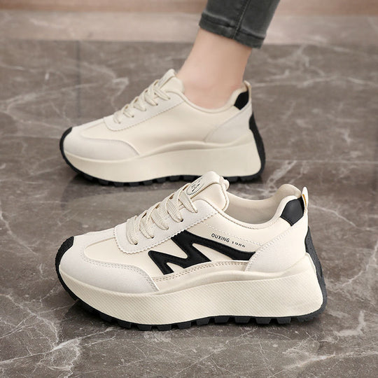 Damen modische Sneakers mit strapazierfähiger Laufsohle und gepolstertem Innenfutter EB