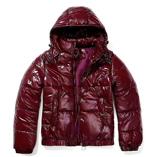 Damen glänzende Winterjacke EB